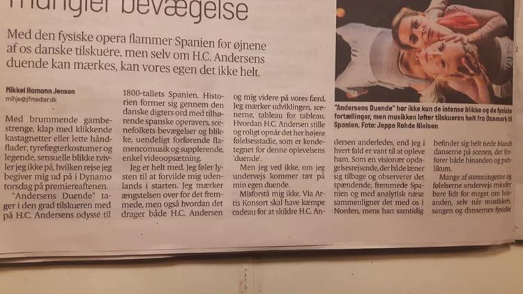 Fyens Stiftidendes anmeldelse 22. februar 2018 - side 1